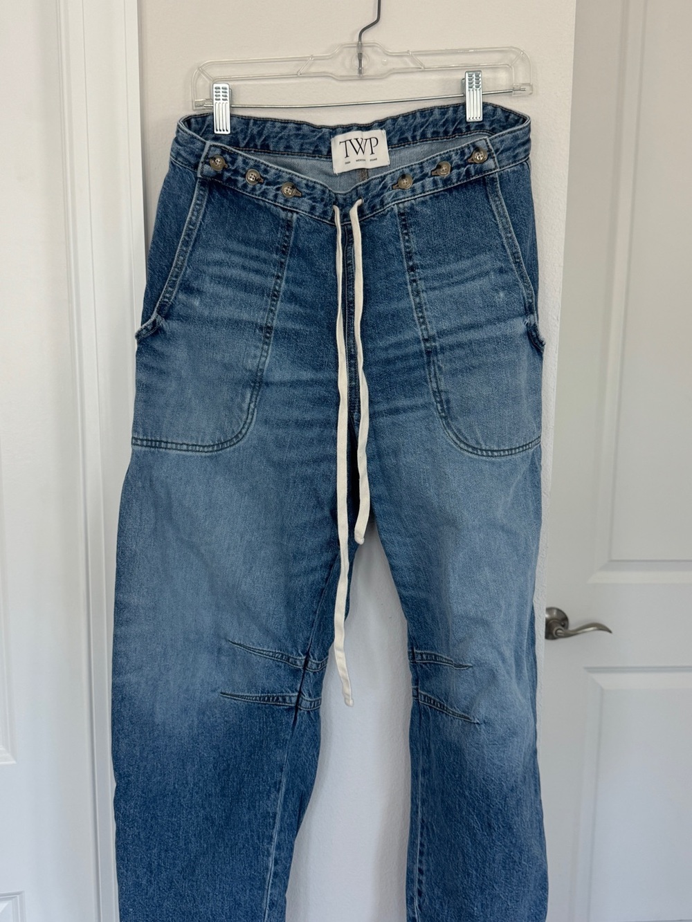 Trish wescoat pound Blue Drawstring Jeans